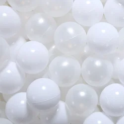 Ball Pit Ball 5.5CM 100Pcs White Pearl White Baby Ocean Plastic Balls For Play House Tents Kids Outdoors Toys