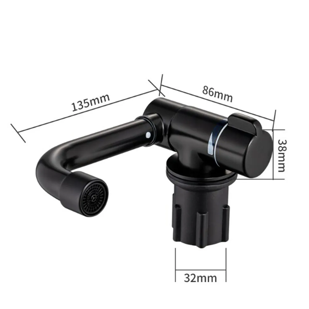 

167*86mm 360-Degree Rotating RV Faucet With Covered Sink Cold Water Faucet Tap Kitchen Bathroom For RV Marine Boat Deck Hatch