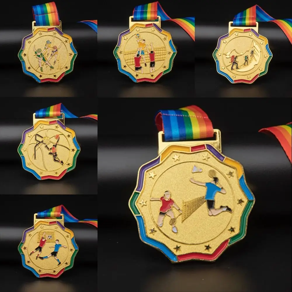 Metal Gold Award Competitions Prizes Encourage Badge Award Medals Games Souvenir Sport Competition Winner Medals Outdoor