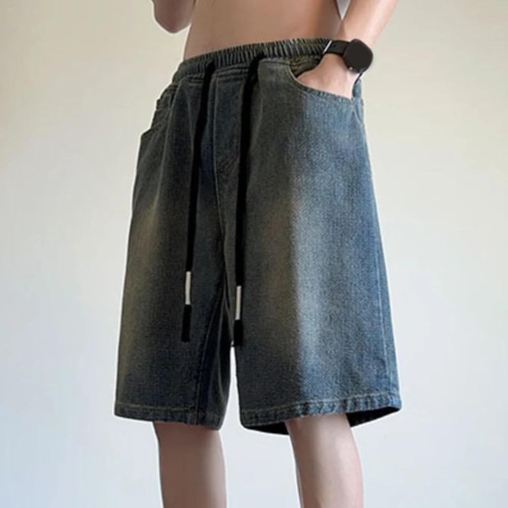 شورت كاجوال للرجال من الحرير الجليدي مناسب لجميع المواسم، ملابس منزلية للعمل اليومي، خفيف الوزن من البوليستر، ملابس يومية في مكان العمل