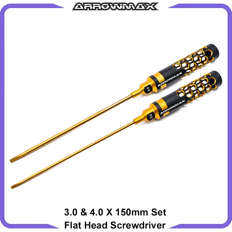 Conjunto de Chaves de Fenda Arrowmax rc Tools Edição Limitada 3.0 4.0 x 150 mm