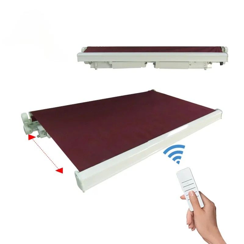 

Durable Motorized Awing Countryside Design Backyard Sunshade Aluminum