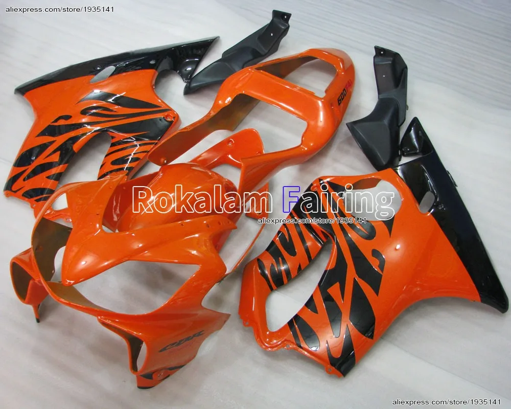 

For Honda CBR600 F4i 01-03 CBR 600 F4i 2001 2002 2003 CBR 600F4i Orange Black Motorcycle Fairing (Injection molding)