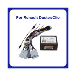For Renault Duster/Clio/Kangoo/Sandero/logan/Captur 2015+ Canbus Box Power Cable Audio Adaptor