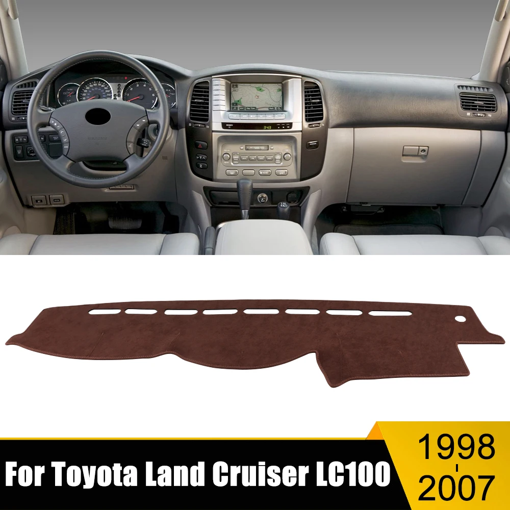 Car Dashboard Cover For Toyota Land Cruiser 100 LC100 1998 - 2000 2001 2002 2003 2004 2005 2006 2007 Sun Shade Pad Accessories