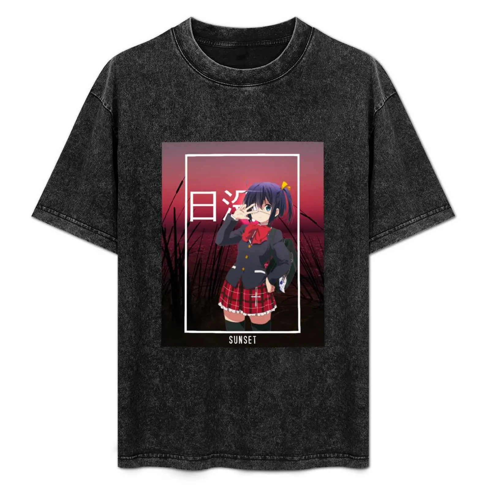 

Rikka Takanashi schoolgirl T-Shirt Casual Daily Outfit T-Shirt