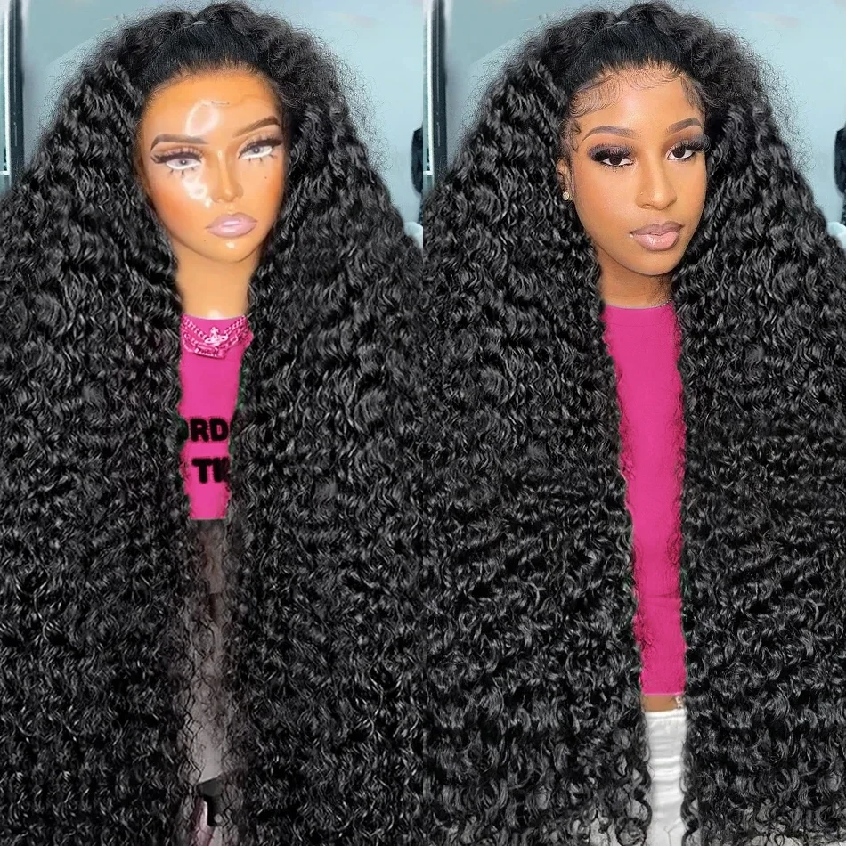 250% Density Hd Lace Wig 13x6 13X4 Human Hair Curly Wig For Women Pre Plucked 30 Inch Loose Deep Wave Water Wave Frontal Wigs