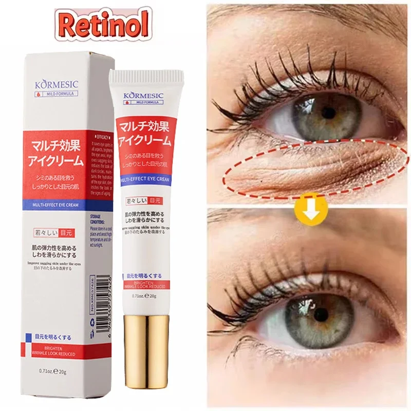 

Instant Eye Bag Removal Cream Retinol Anti-Wrinkle Lifting Firming Fade Fine Lines Anti Dark Circle Puffiness Brighten Eye Care