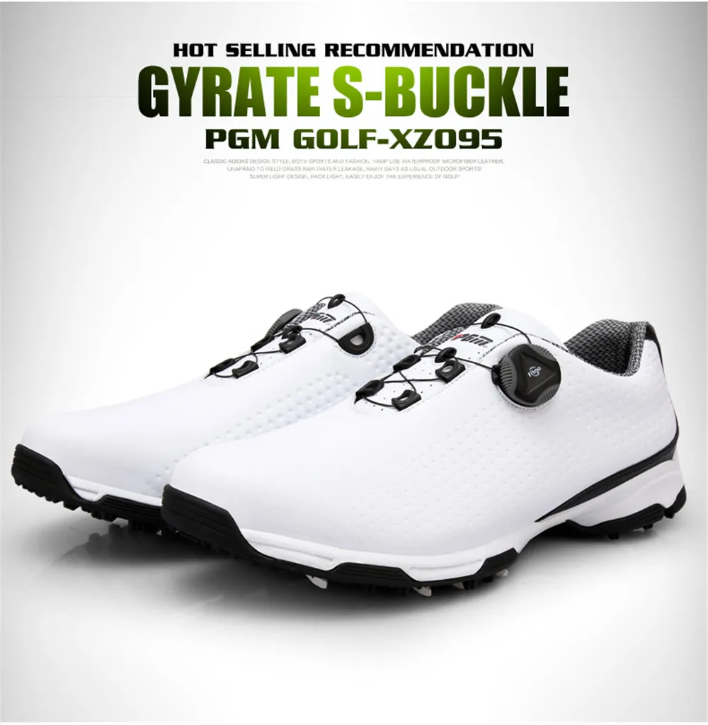 PGM Golf Shoes Men’s Casual Models Fixed Nail Waterproof Breathable Sports Shoes