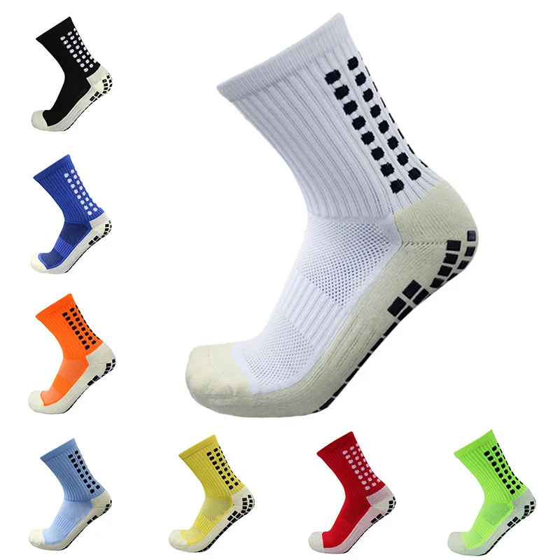 

Men Sports Anti Slip Grip Soccer New Socks Cotton Football Socks calcetas antideslizantes de futbol