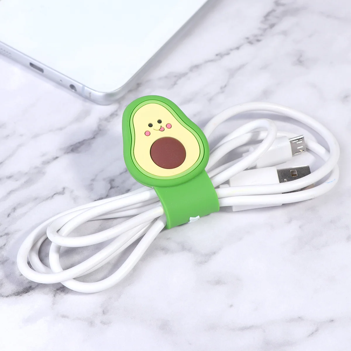 

2pcs Silicone Cable Organizer Mini Lightweight Cord Management For Headphone Charging Lines Data Winder Tie Ties Headset