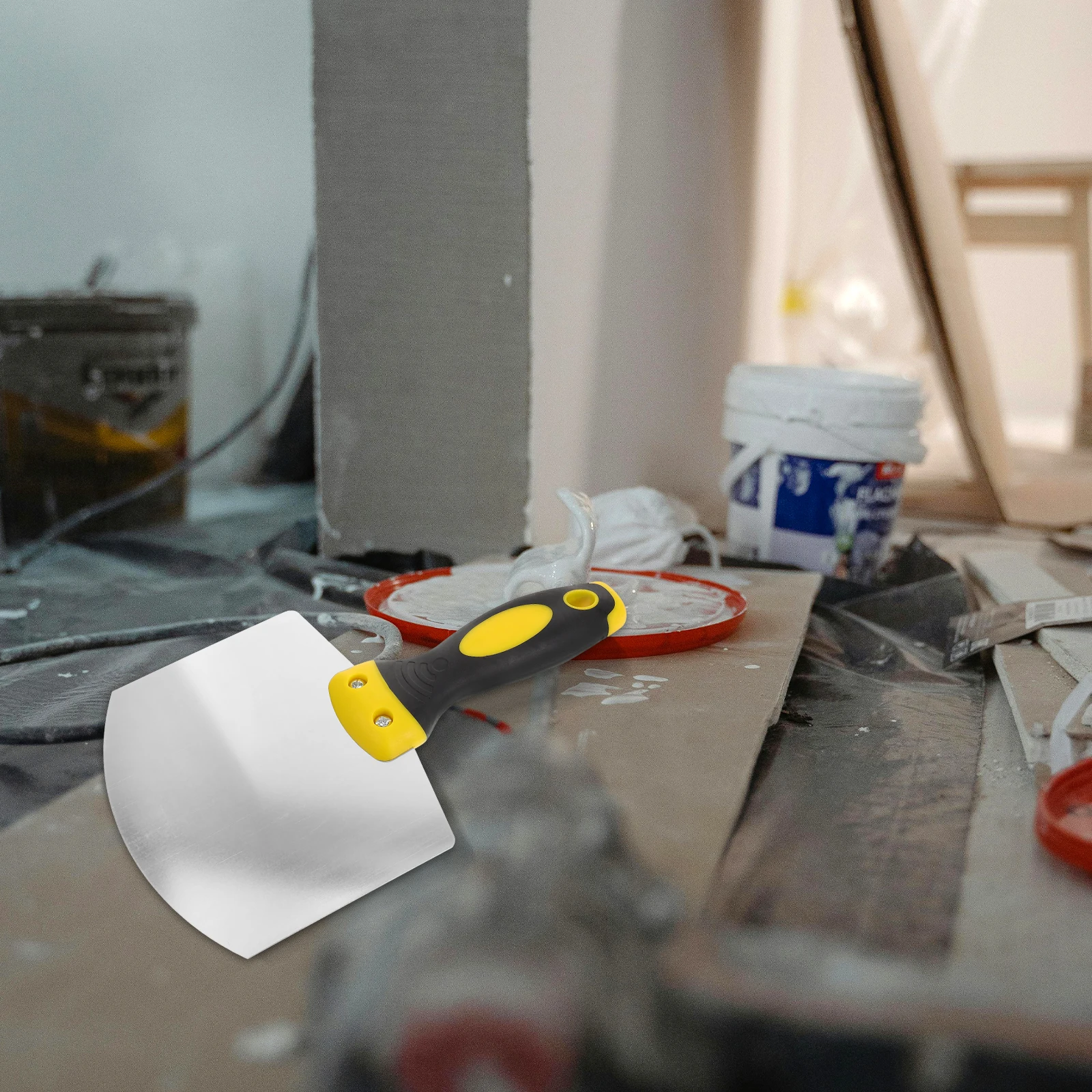 

Putty Knife Drywall Tools Spatula Scraper Plaster Loader Repair Professional Finish Stainless Steel Multifunctional Drywall