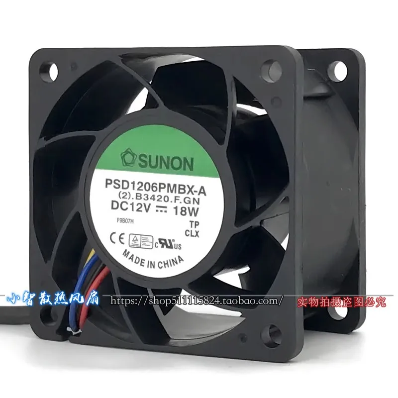 

Original PSD1206PMBX-A 60 * 60 * 38MM 12V 18W 6CM high speed violent chassis server cooling fan