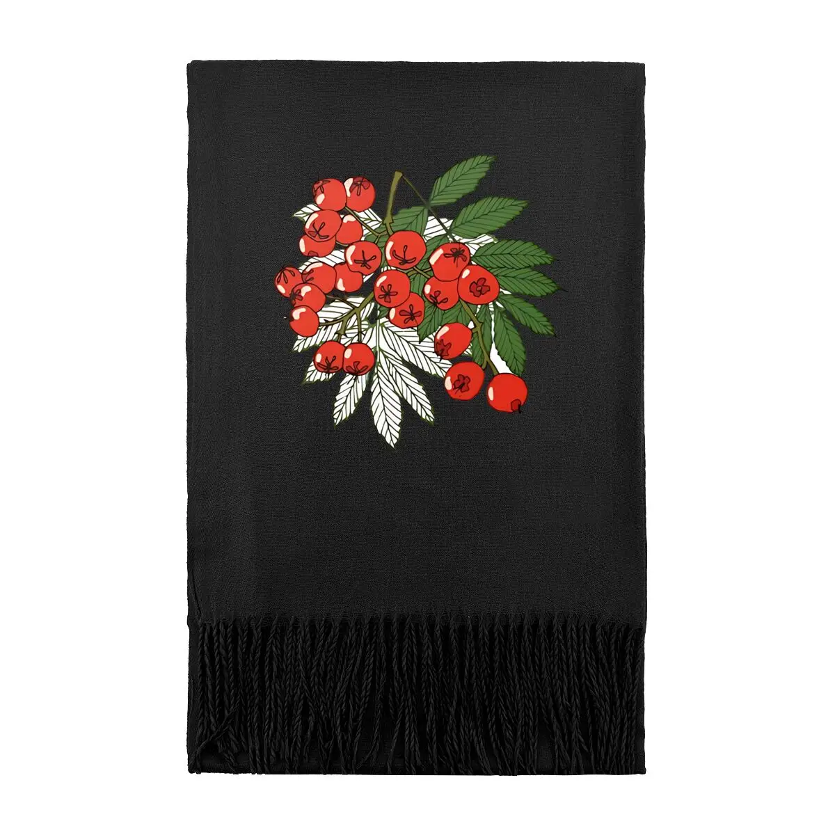 

Классический длинный теплый шарф с детальной иллюстрацией Jagody Rowan — вневременной дизайн