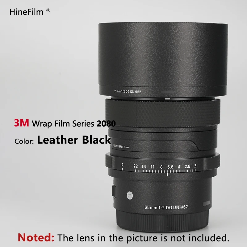 Hinefilm Skin for Sigma 65mm f2 DG DN E / L Mount Lens Decal Skins Sigma 65 F2 Lens Wrap Cover Film for Sigma 65F2 Lens Sticker