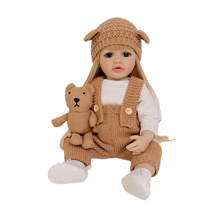 

55CM Betty Reborn Toddler Baby Doll Princess Girl Lifelike Baby Dolls Multilayer Painting 3D Skin with Visible Veins Bebe Reborn