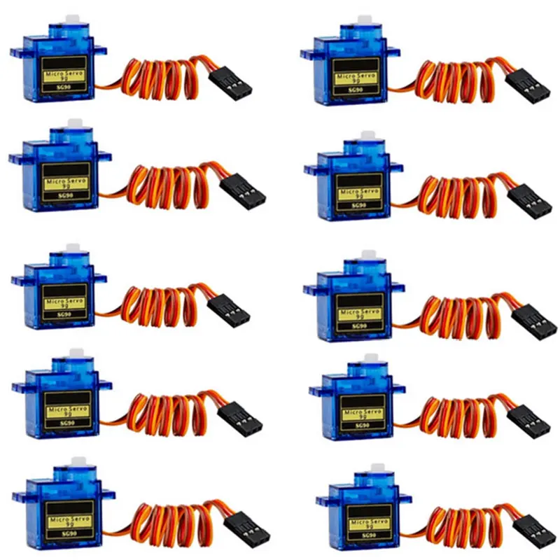 5 /10PCS SG90 9G Micro Servo Servo for Robotics 6CH RC 250 450 Airplane Helicopter, Airplane, Mini Car , Compatible with Arduino