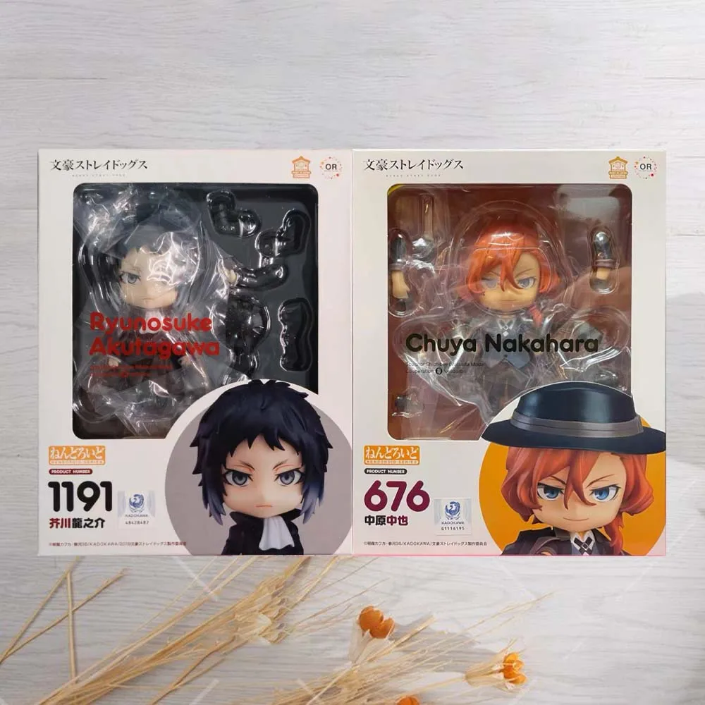 en-stock-figurine-nendoroid-bungo-stray-dogs-chuya-nakahara-ryunosuke-akutagawa-modele-d'anime-jouet-authentique-good-smile