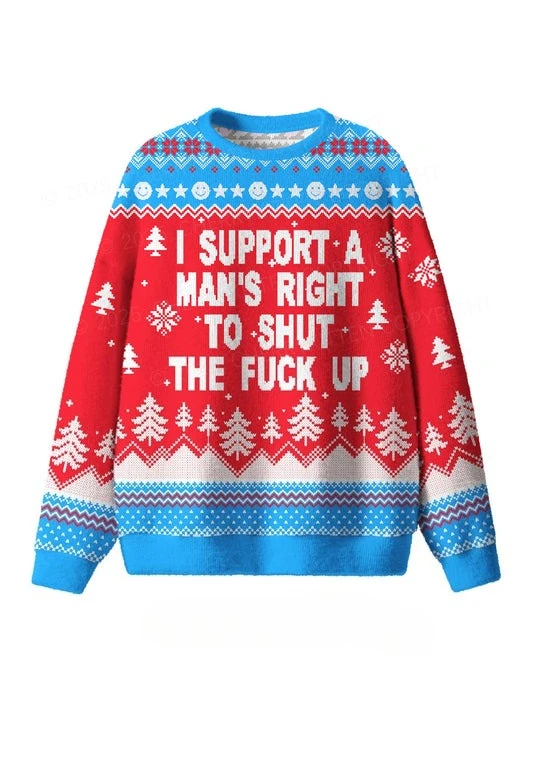 2026 New Ugly Christmas Sweater Pullover,  Funny Slogan 3D Print Sweatshirt, Men‘s Women’s Kid‘s Christmas Party Jumper