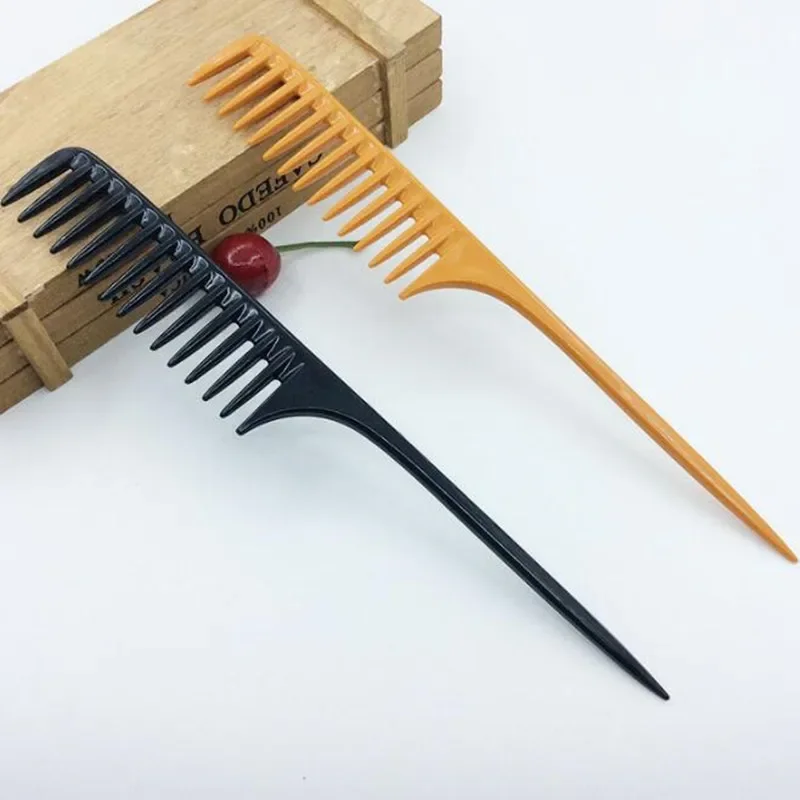 

Hairdressing Comb Hair Dyeing Comb Tip Tail Wide Tooth Detangling Hair Brush Hair Coloring Barber Combs Salon Styling Tools