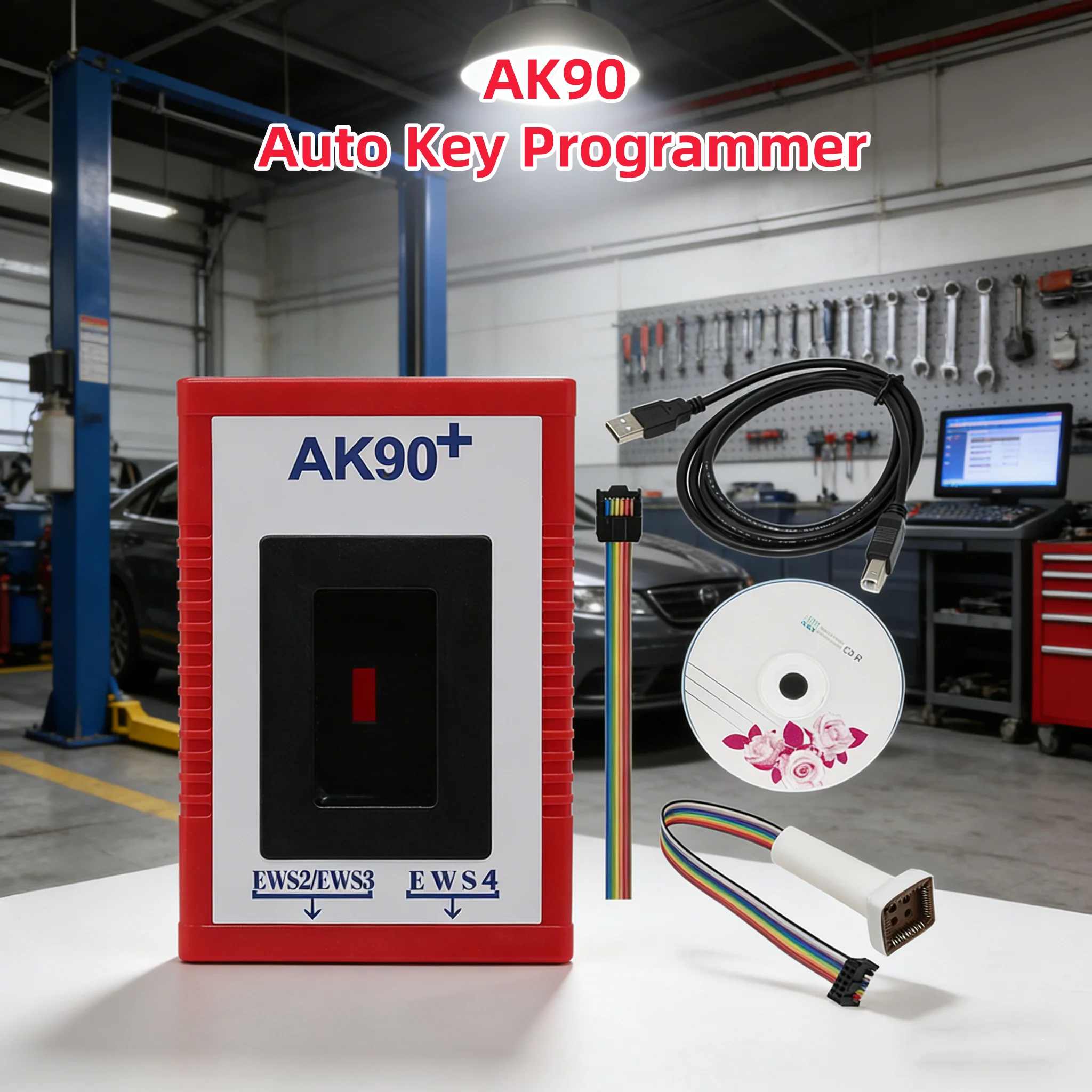 

Auto Key Programmer AK90 AK90+ V3.19 Latest Version For All EWS AK90 Plus Key Code Reader AK90 Support EWS/CAS From 1995-2009