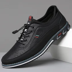 Fashion Black Dress Shoes Mens Business Leather Oxford Social Luxury Shoes Prom Casual Footwear big size 48 49 50 51 52 53