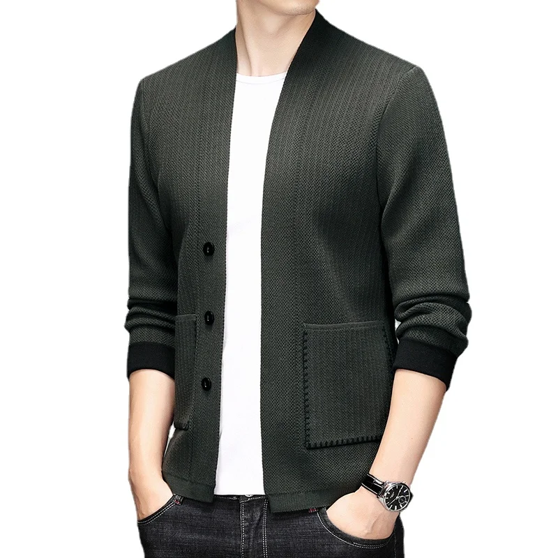 Men's High-quality Knitted Cardigan Jacket Casual Sweaters