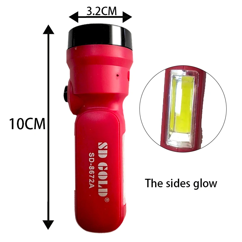 LED Mini Lithium Battery Torch Light Portable Rechargeable Flashlights Outdoor Hiking Camping Compact Torch Lamp