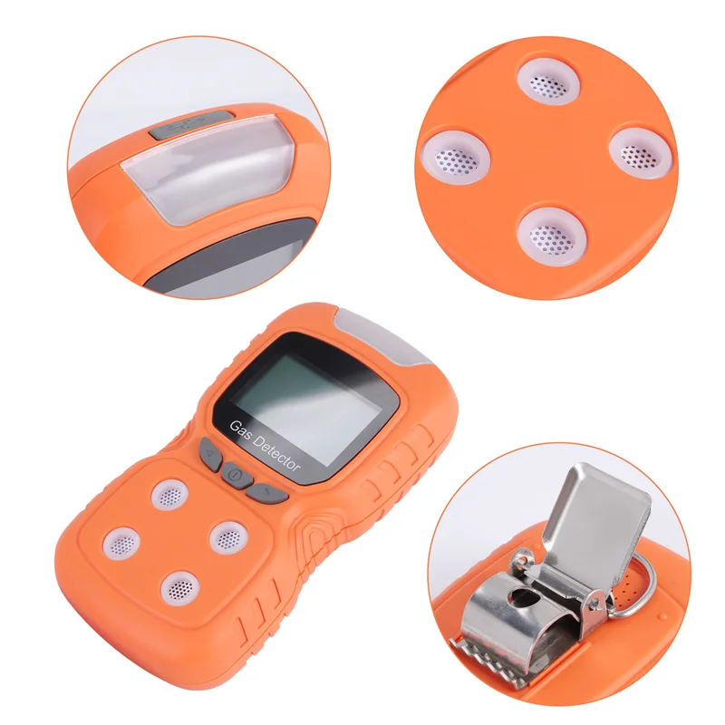 

PLT840 4 In 1 Gas Detector CO H2S O2 Monitor Analyzer Leak Portable Gas Leak Detector-New