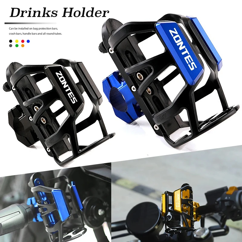 For Zontes 310R 310X 310V ZT125 T310 350E 350D 350M 350R 350X GK350 368G 703K/E Motorbike Beverage Water Bottle Drink Cup Holder