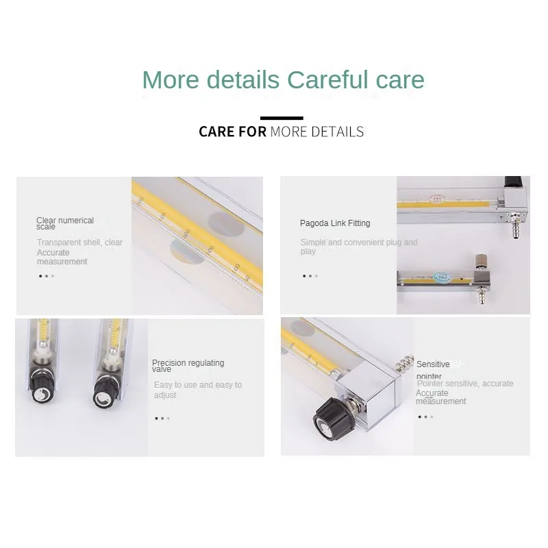 LZB-3WB แก้ว Rotameter Flowmeter LZB-6 LZB-4 LZB-10 แก๊ส Flow Meter