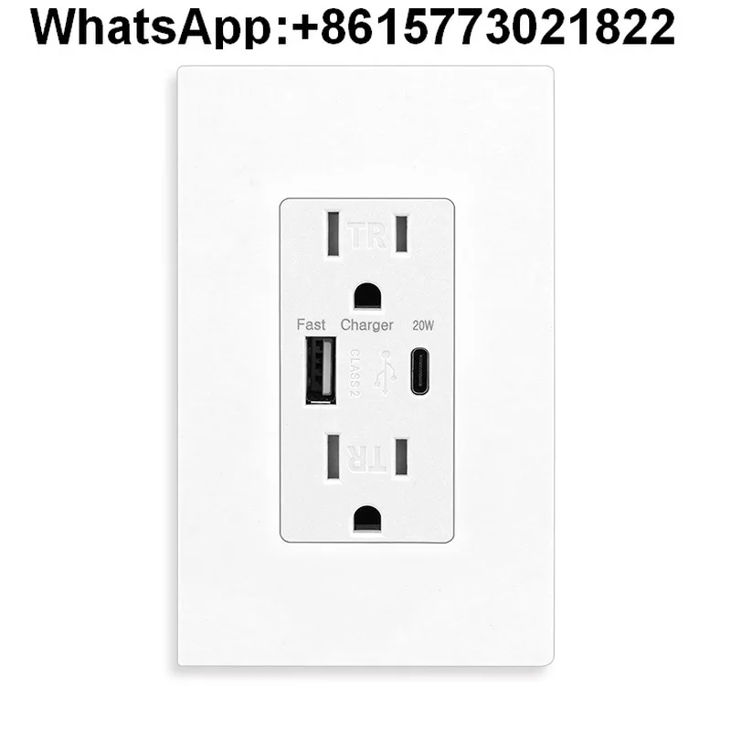 

Стандартная розетка США, 110 В, USB-розетка, стандарт США, 4,2 А, 20 Вт, настенная розетка типа C для быстрой зарядки