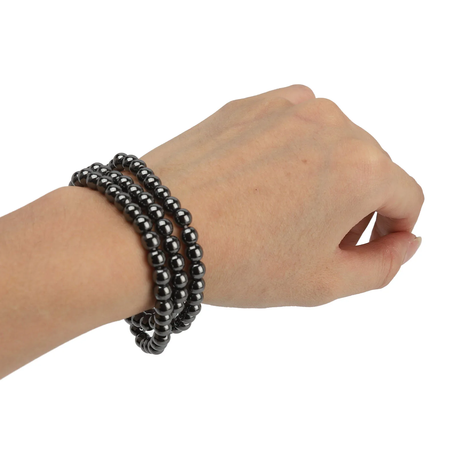 1pcs Terahertz Stone Bracelet Terahertz Beads Power Energy Stone Bracelet for Women Men