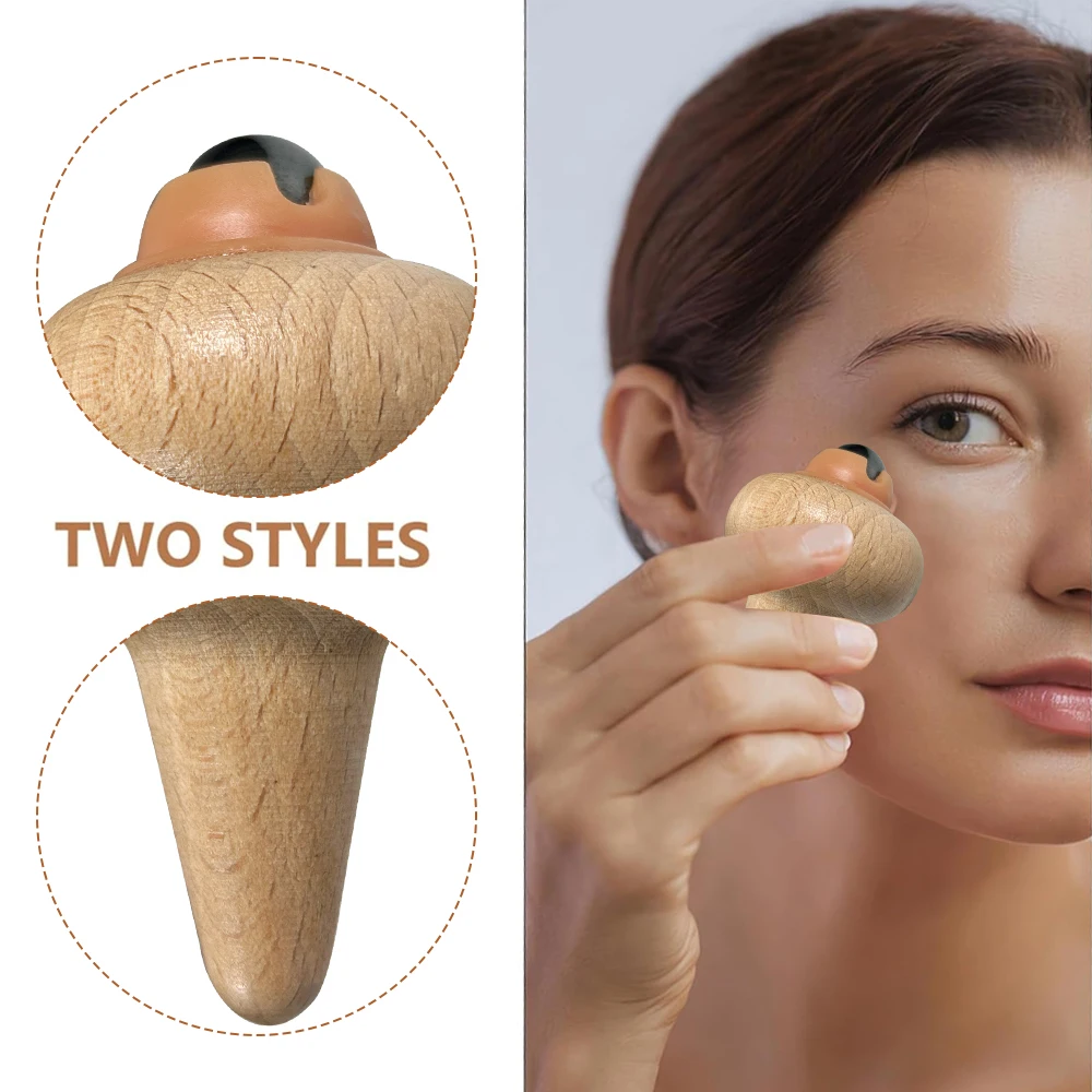 1PCS Wood Massage Ball Roller with 360-degree Roller Magnet Roller for Muscle & Trigger Point Therapy for Back, Neck, Legs