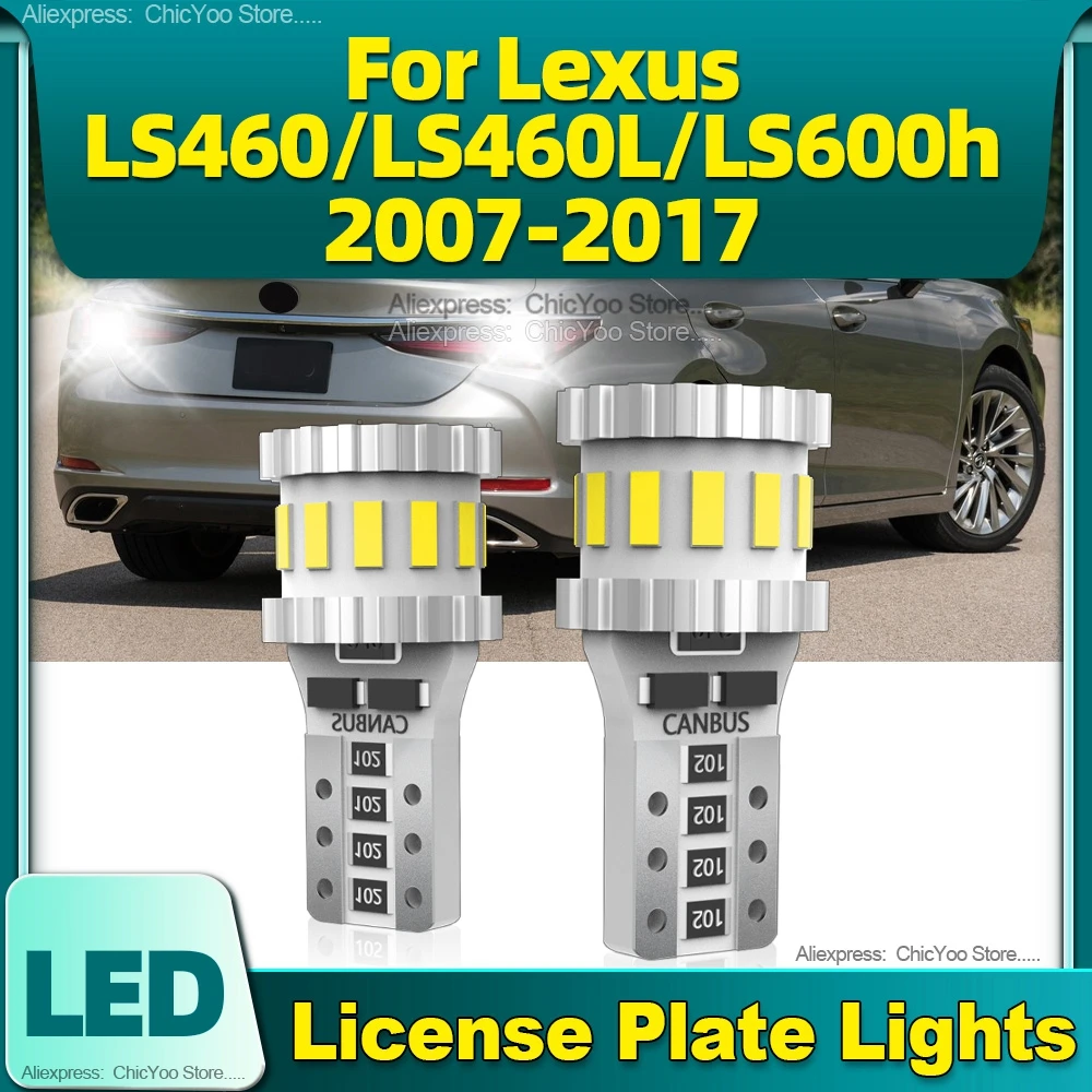 T10 W5W LED Car Lamp License Plate Light 6000K For Lexus LS460 LS460L LS600h 2007 2008 2009 2010 2011 2012 2013 2014 15 16 2017