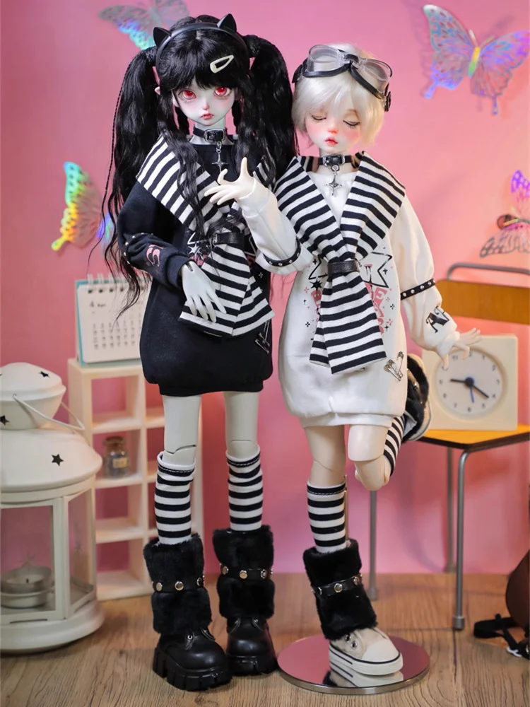 New Arrival BJD Doll Clothes For 1/4 Doll Accessories MSD MDD Sweater Socks Scarf Doll Dress Up Gift Diy Clothes (bez lalki)