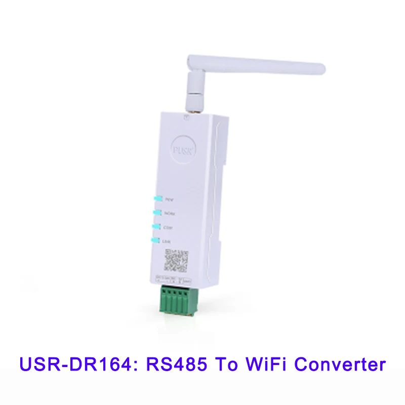 المنفذ التسلسلي RS485 إلى جهاز تحويل WiFi IoT USR-DR164 يدعم Modbus RTU إلى Modbus TCP MQTT