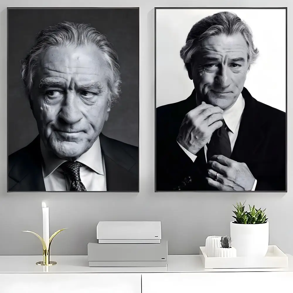 R-Robert De Niro Poster Poster Stickers Painting Mural HD Wall Decals for Bedroom Living Room Home Self-Adhesive