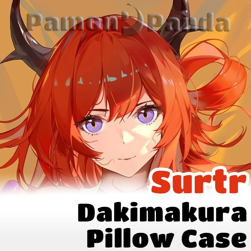 Surtr Dakimakura Arknights Game Hugging Pillow Case Full Body Cushion Cover Pillowcase Home Bedding Decor Otaku Gift CYTM095