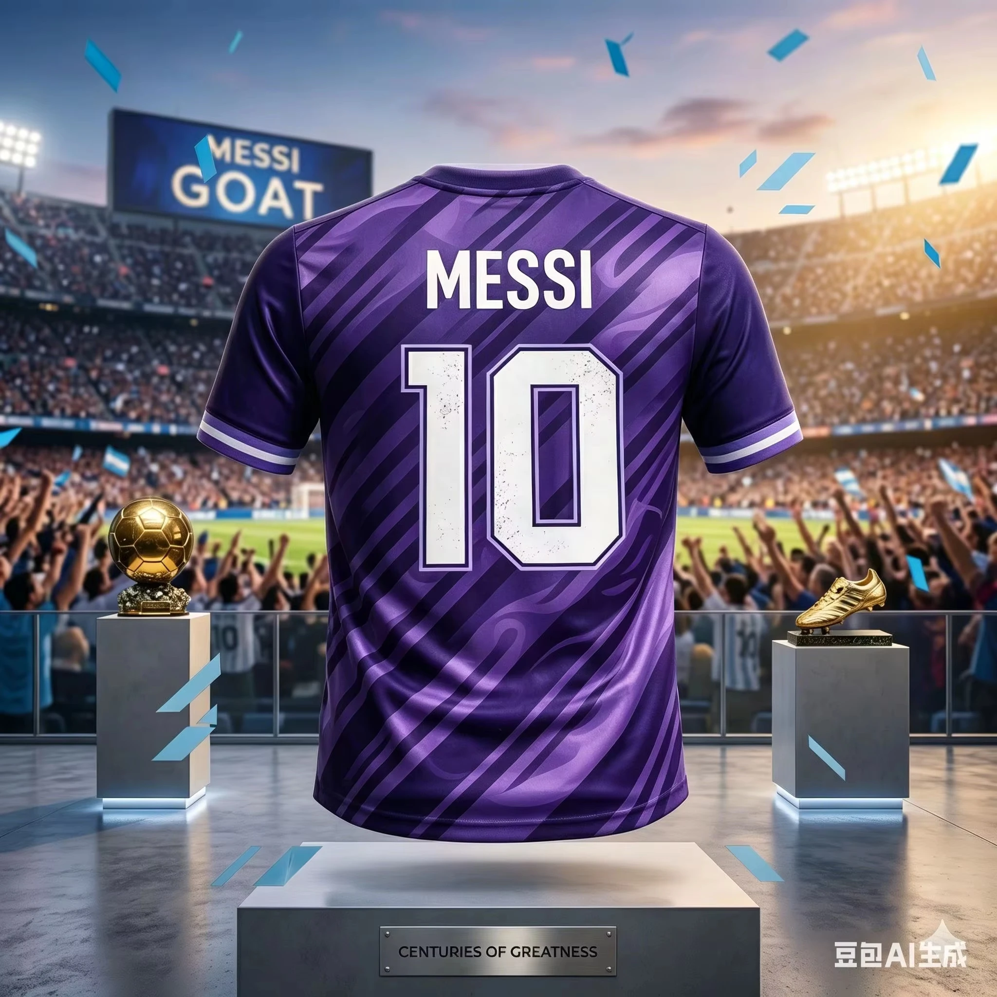 Kids Unisex Messi #10 Football Soccer Jersey Breathable Quick Dry Argentina Kid Sportswear Casual Training Fan Uniform T Shirt