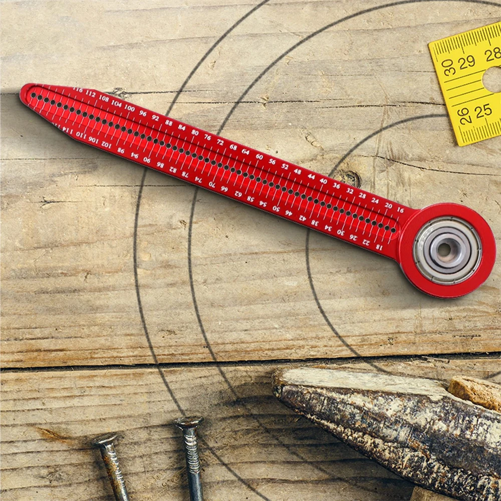 

Прецизионный разметочный инструмент для деревообработки 360 ° Регулируемый циркуль для профессиональных плотников: инструмент для разметки и измерения