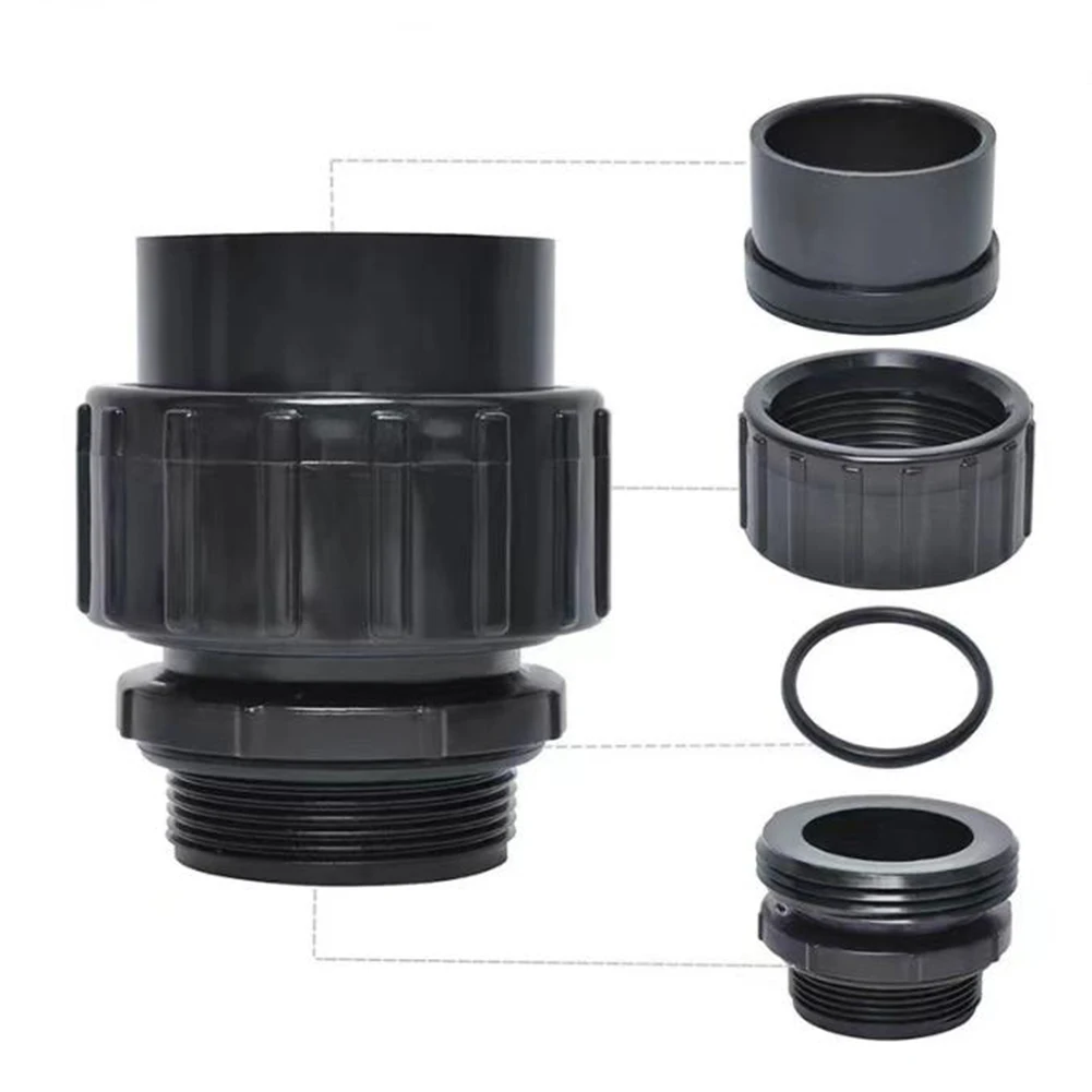 1.5inch 38mm 2PC Pipe Connector Pool System Connector Robust Construction Secure Fit Joints Turbulence Minimization