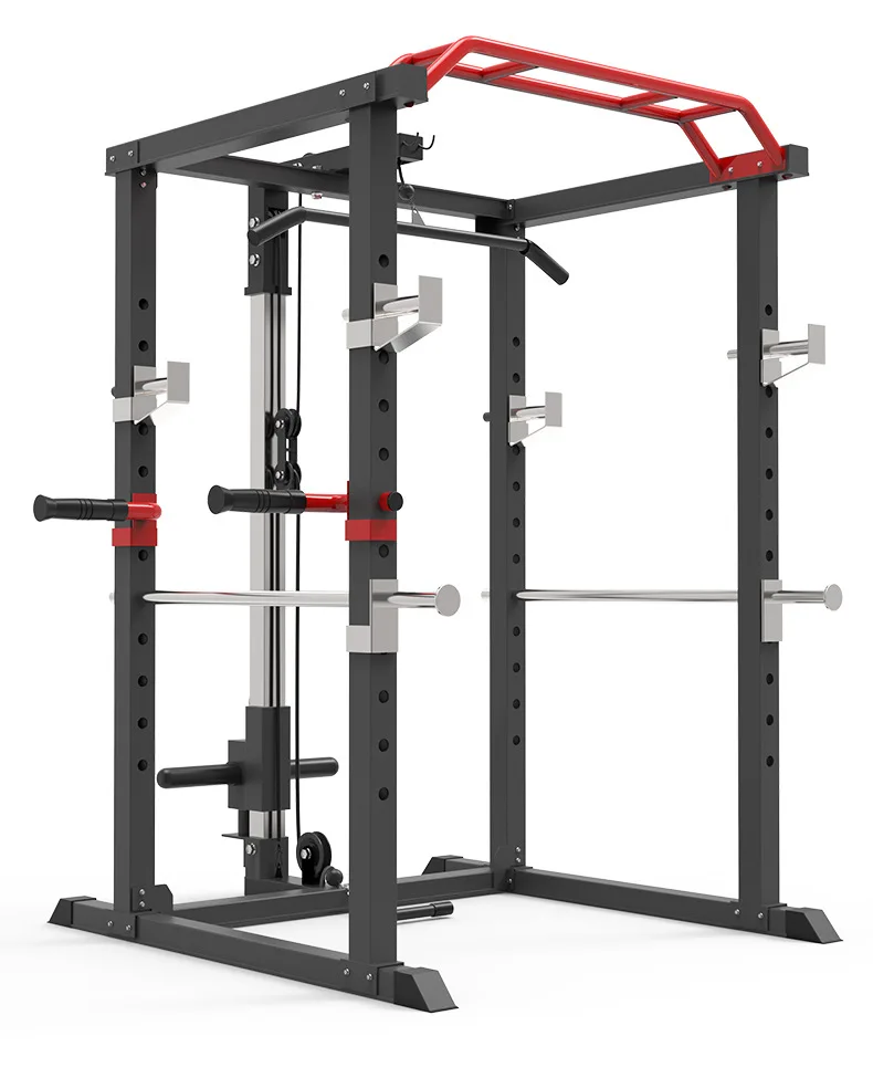 Squat Stand Power Rack with Weight Holder Home Gym Cross Training Frame 2026