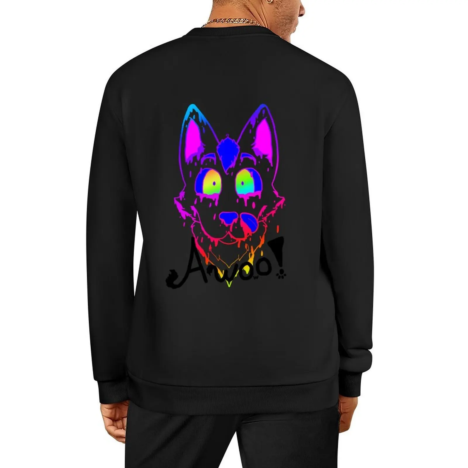 

Rainbow Furry Awoo Pullover men's clothes mens designer clothes tracksuit men men's coat aesthetic sweatshirts