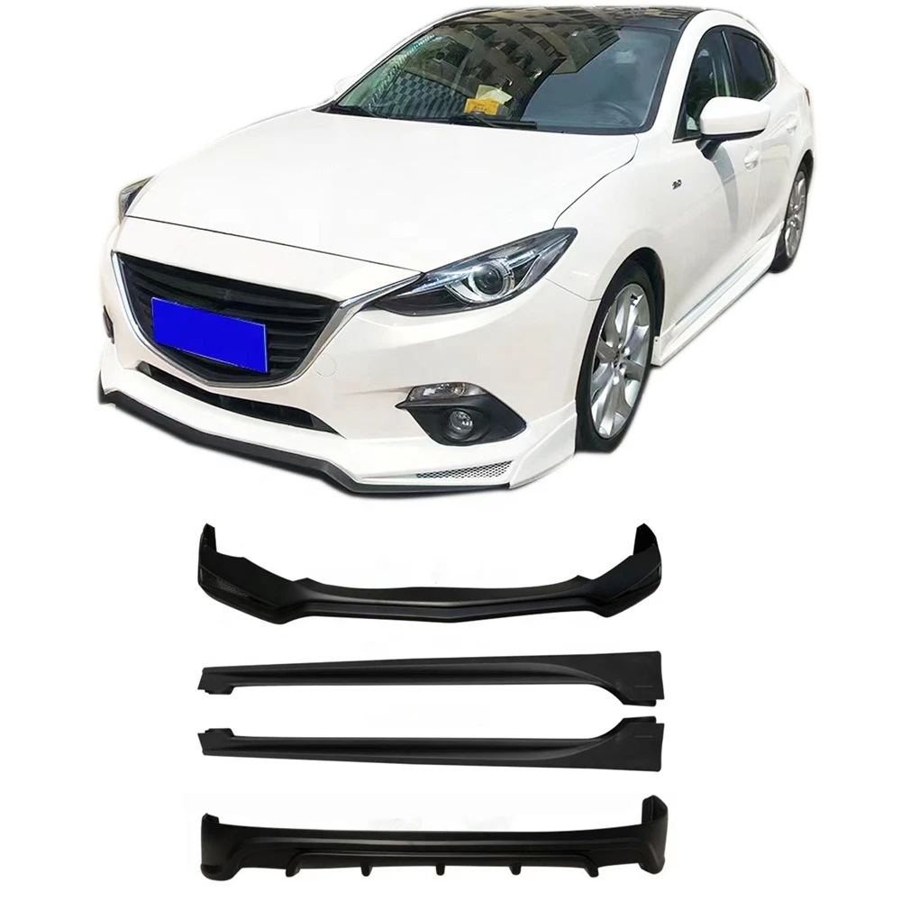 

Car Bodykit For Mazda 3 Axela For 2014 2015 2016 MAZDA 3 Axela Front Lip Rear Lip Sideskirts Plastic Material