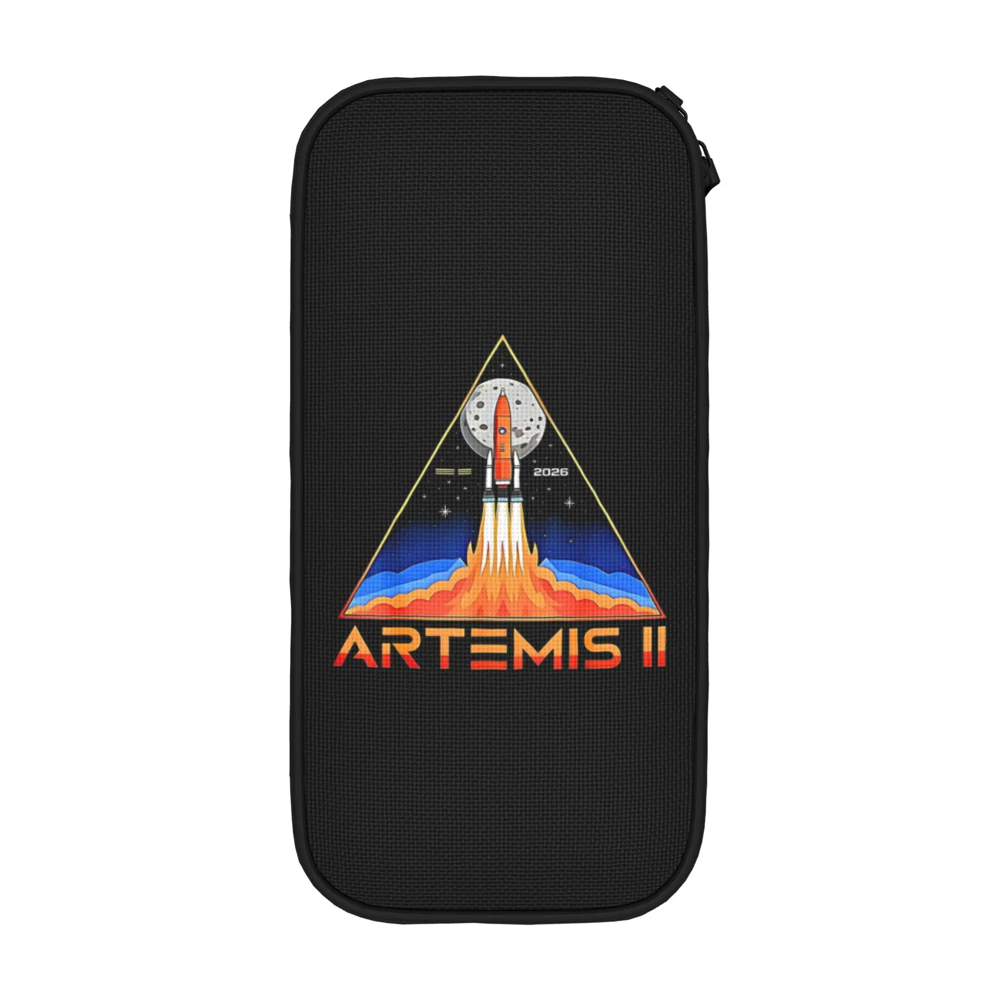 

Пеналы Artemis II Moon Mission 2026: Веселые пеналы-органайзеры для ручек, большие сумки для хранения школьных принадлежностей для девочек и мальчиков, пеналы на молнии