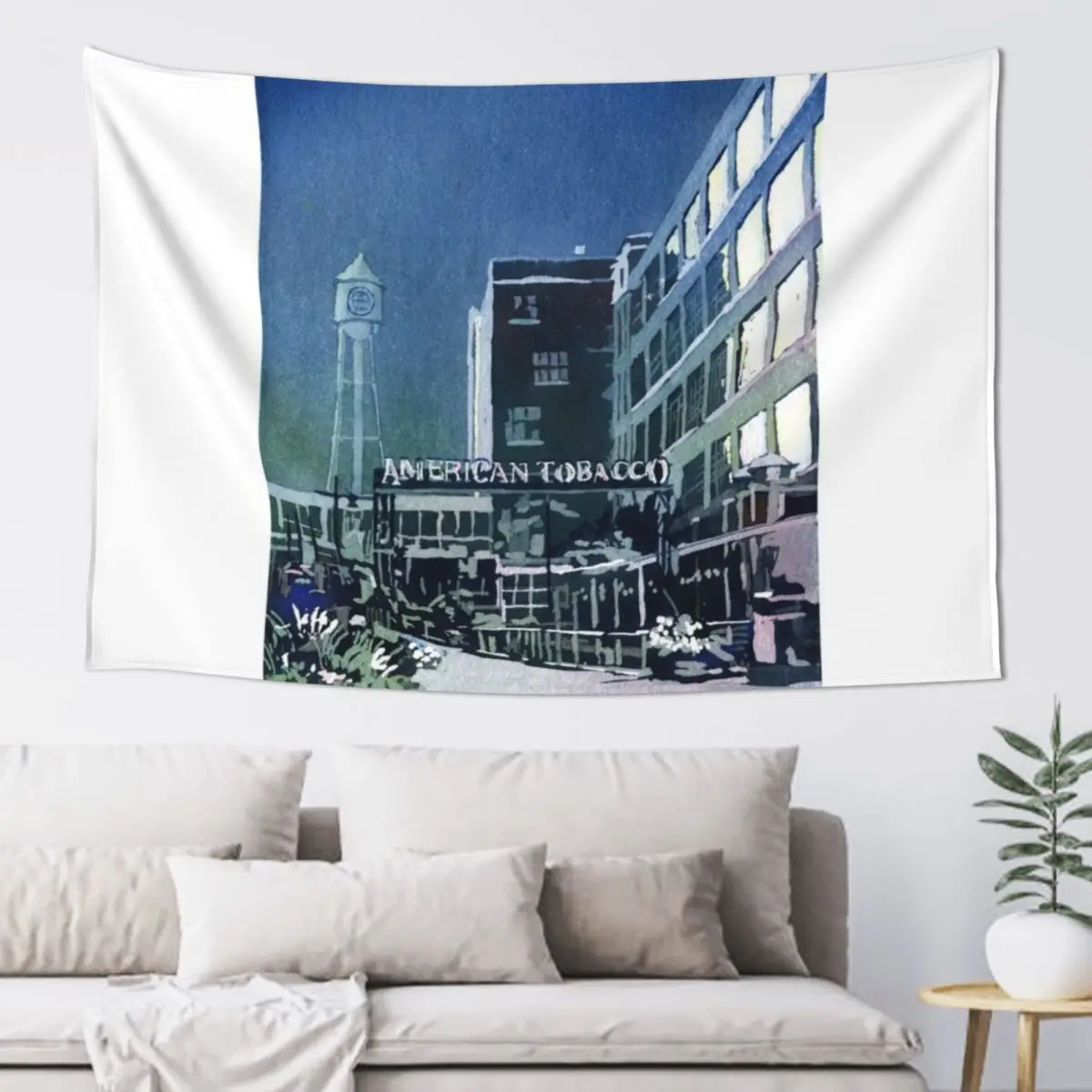 American Tobacco Campus in downtown Durham, NC at sunset. Tapestry Room Decorations Cute Decor Wall Hangings Decoration Tapestry