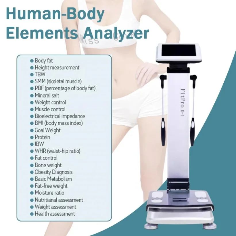 Health Human Body Elements Analysis Sports Club Use Weighing Scales Beauty Care Weight Reduce Composition Analyzer