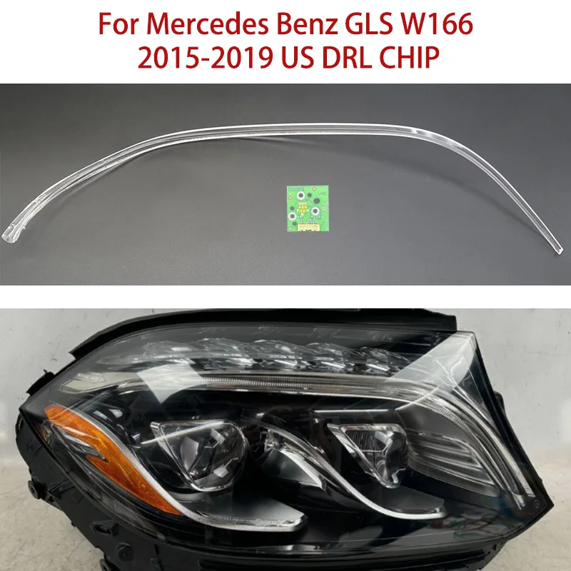 

LED Light Source Angel Eye White Light Chip For Mercedes Benz GLS W166 Ballast Module Car Headlight DRL CHIP 15-2019 US Version