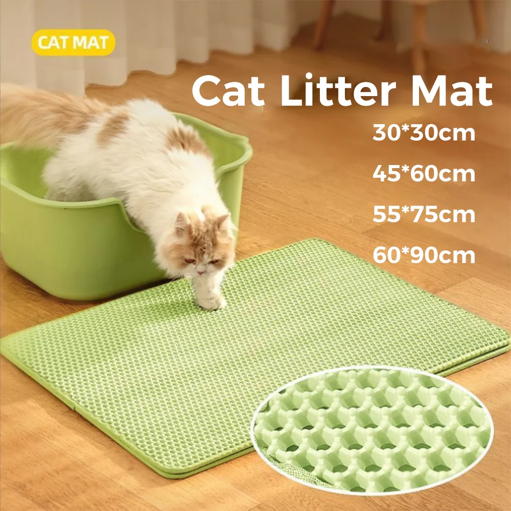 Cats Litter Mat Double Layer - Cat Litter Mat ulasan dan harga